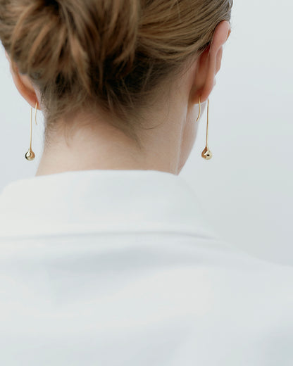 Datura Long Drop Earrings